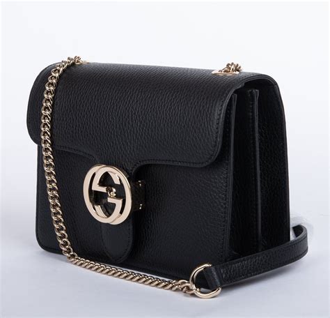 borsa tracolla nera di stoffa gucci|GUCCI Borse Donna Firmate .